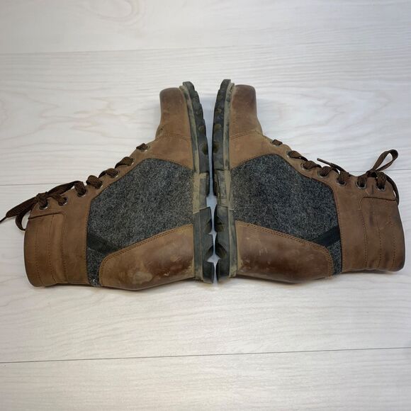 Sorel Women's Joan of Arctic Wedge III Lexie Boot SZ 8.5 Leather Boots Tobacco - Picture 2 of 11